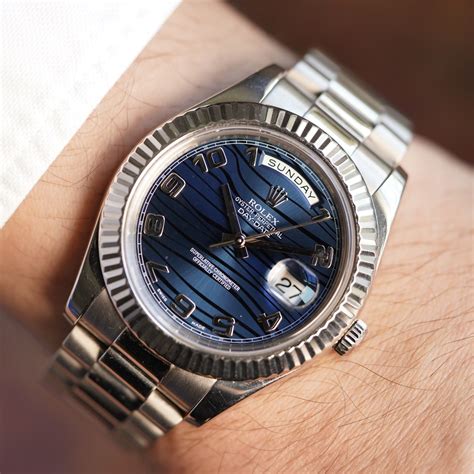 rare rolex day date 218239|white gold Rolex Day-Date.